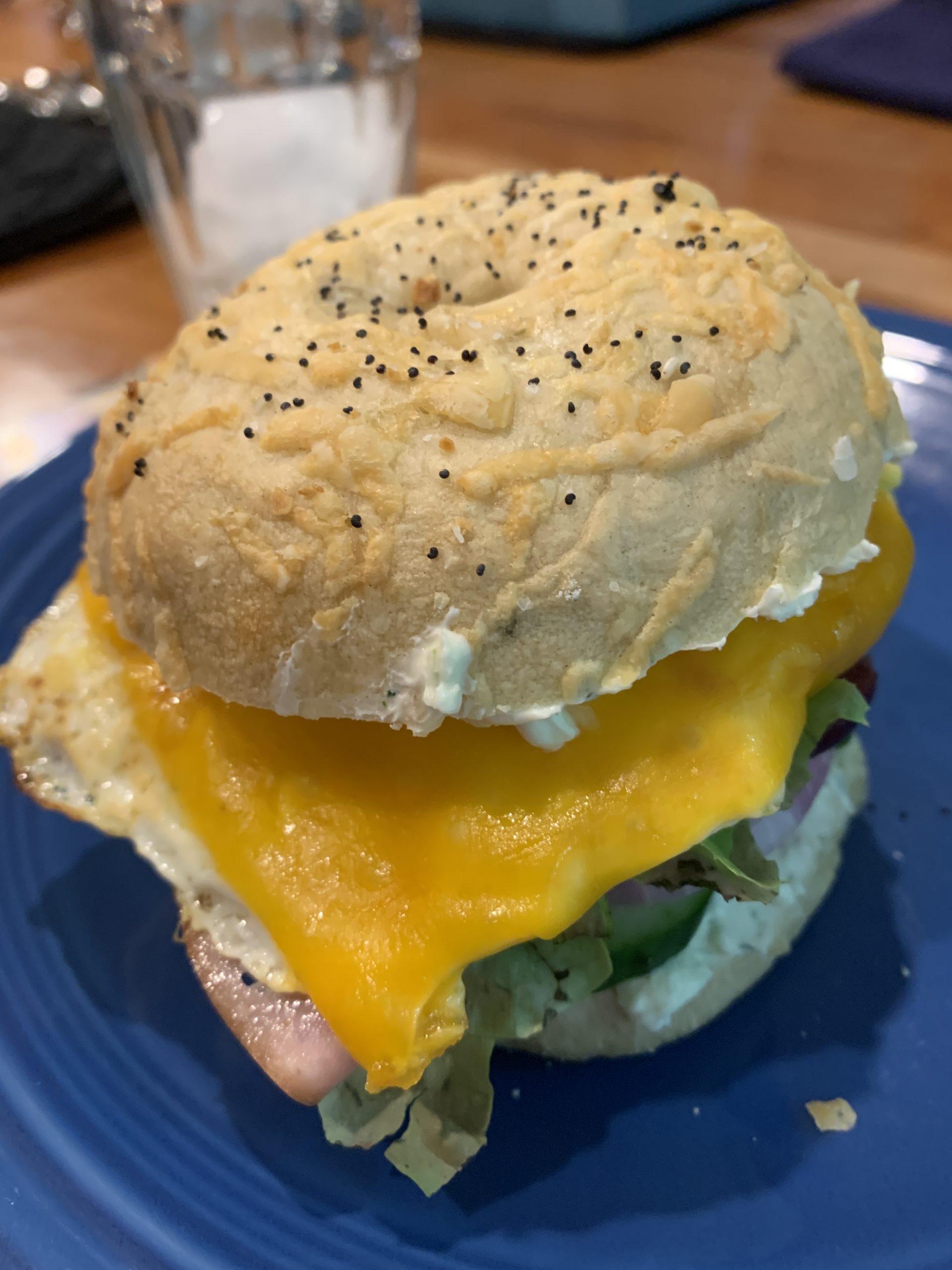 How many delicious things can you put in a bagel?